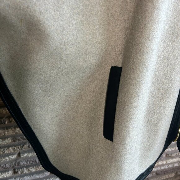 Marc New York Full Zip Poncho Jacket With Black Trim - Picture 4 of 8